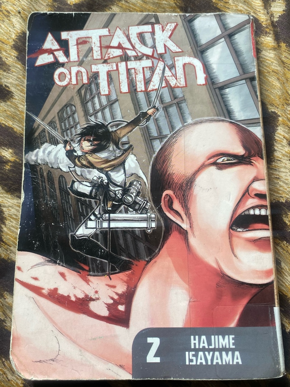 Attack on Titan Volume 2 Manga Paperback - Red Cover by